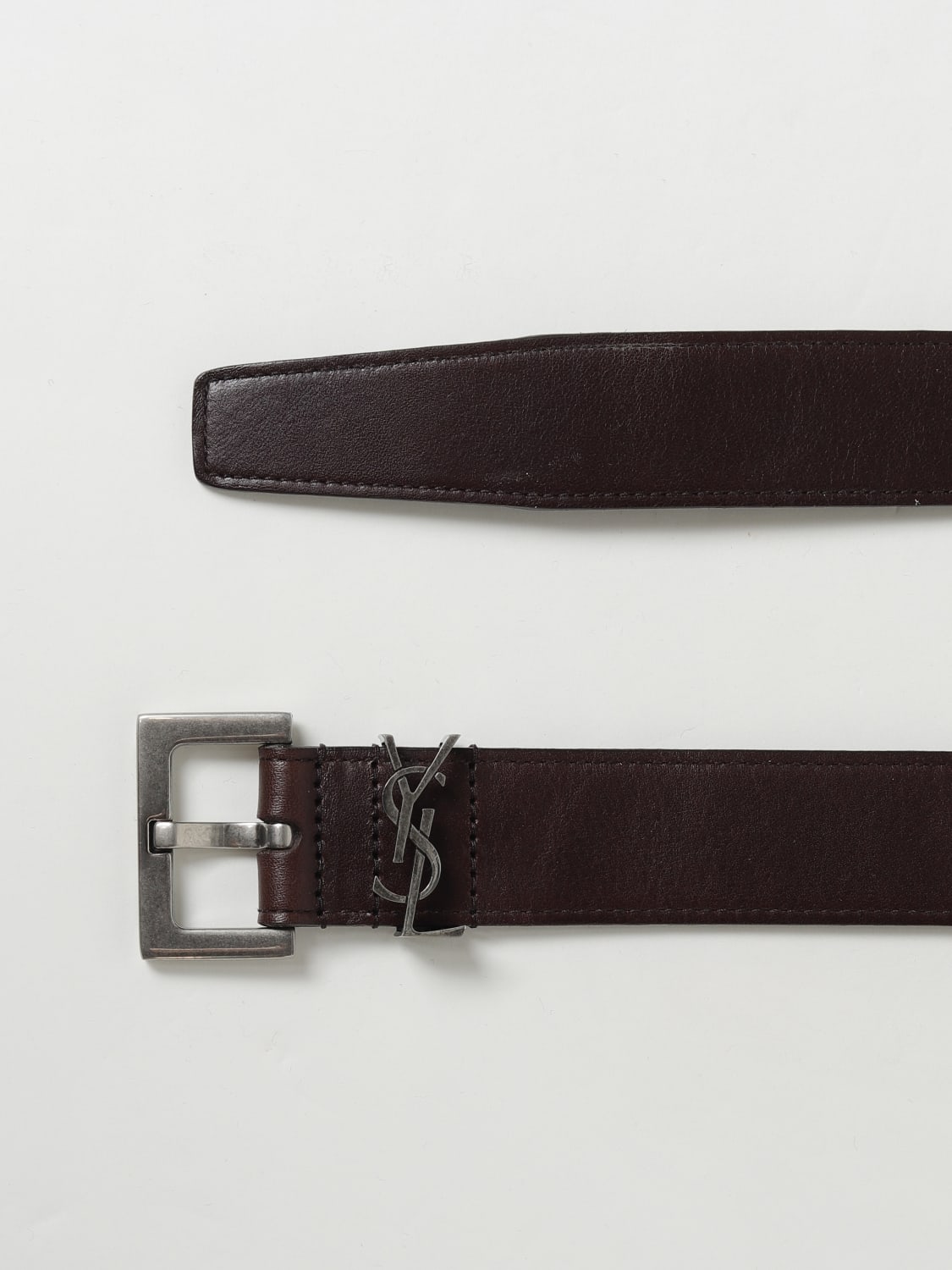 SAINT LAURENT CEINTURE: Ceinture homme Saint Laurent, Brun - Img 3