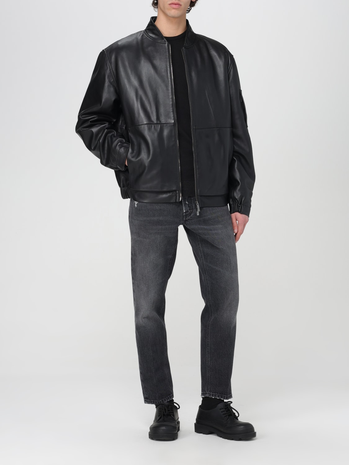 Black calvin klein jacket mens online