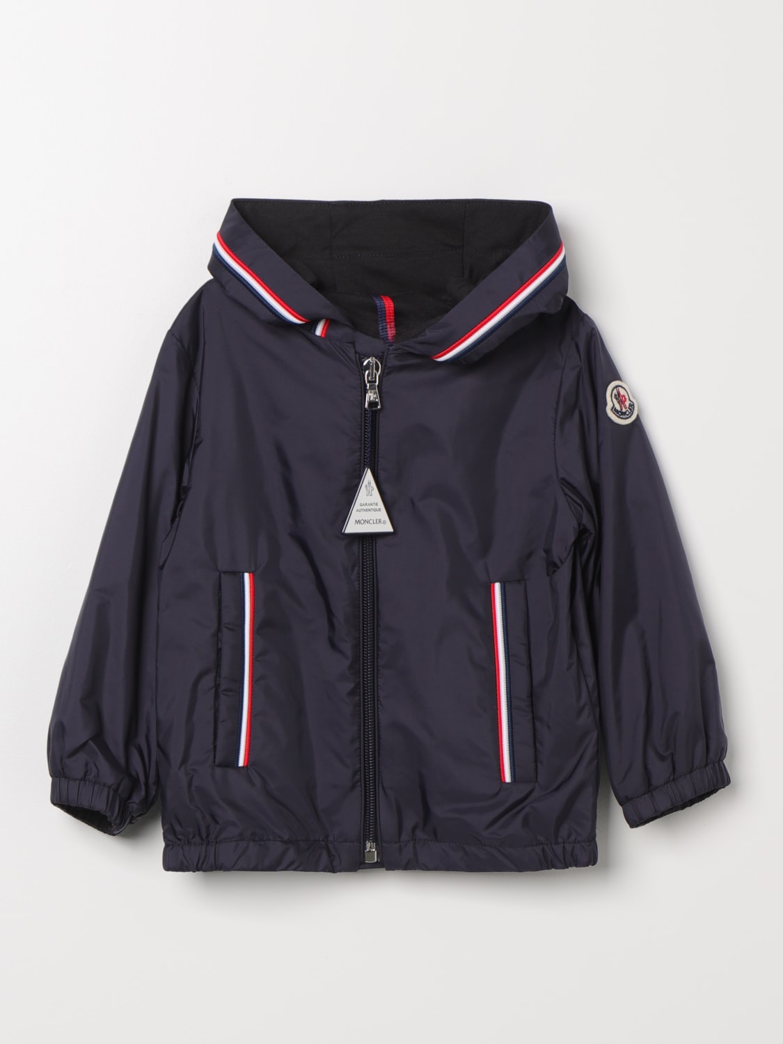 MONCLER JACKET: Jacket kids Moncler, Blue - Img 1