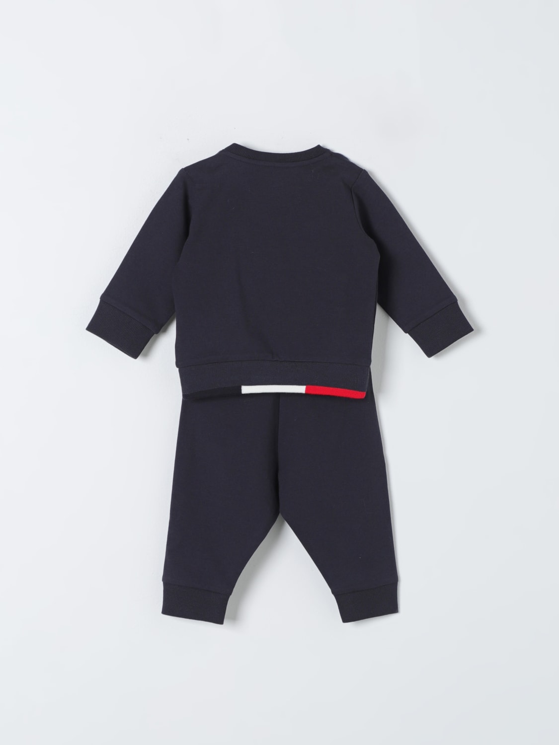 MONCLER JUMPSUIT: Moncler baby cotton set, Blue - Img 2