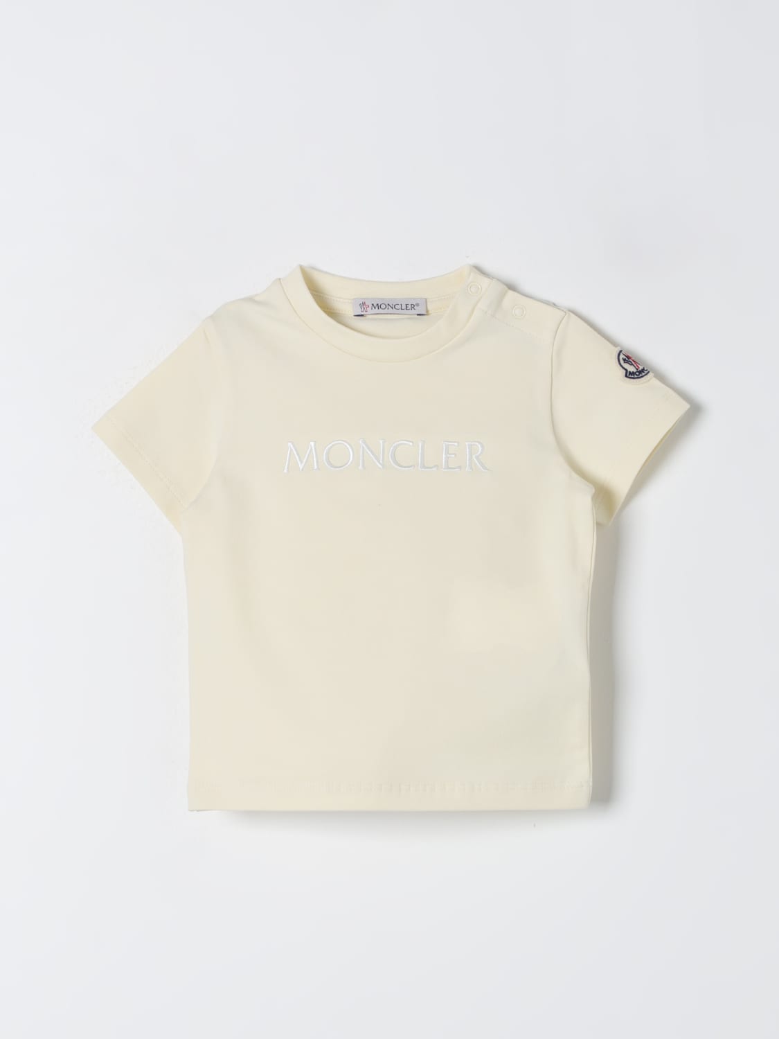 MONCLER T-SHIRT: T-shirt enfant Moncler, Jaune - Img 1