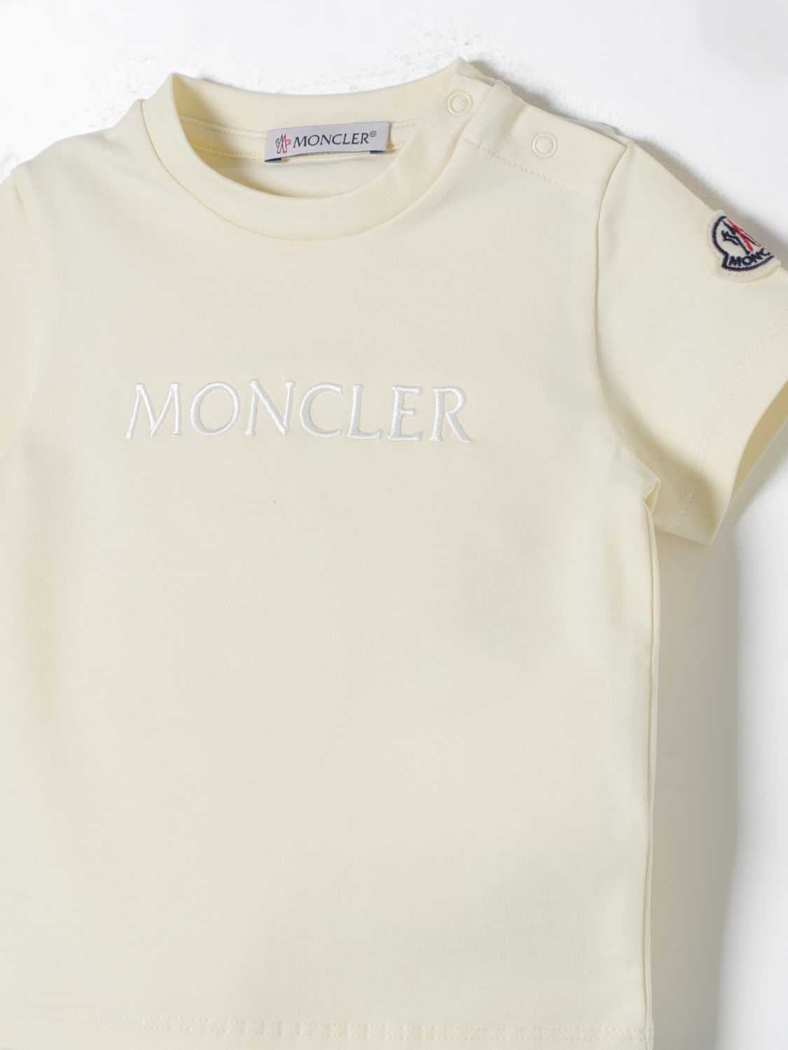 MONCLER T-SHIRT: T-shirt enfant Moncler, Jaune - Img 3