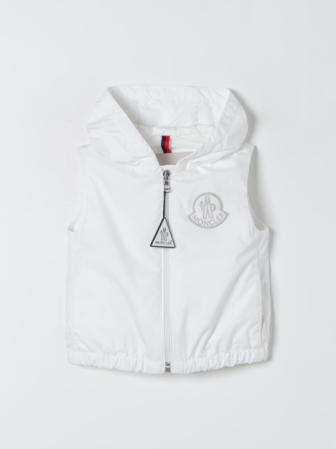 MONCLER GILET: Gilet neonato moncler, Bianco - Img 1