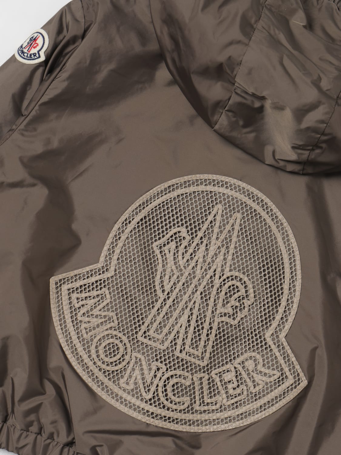 MONCLER GIACCA: Giacca Moncler in nylon , Marrone - Img 3