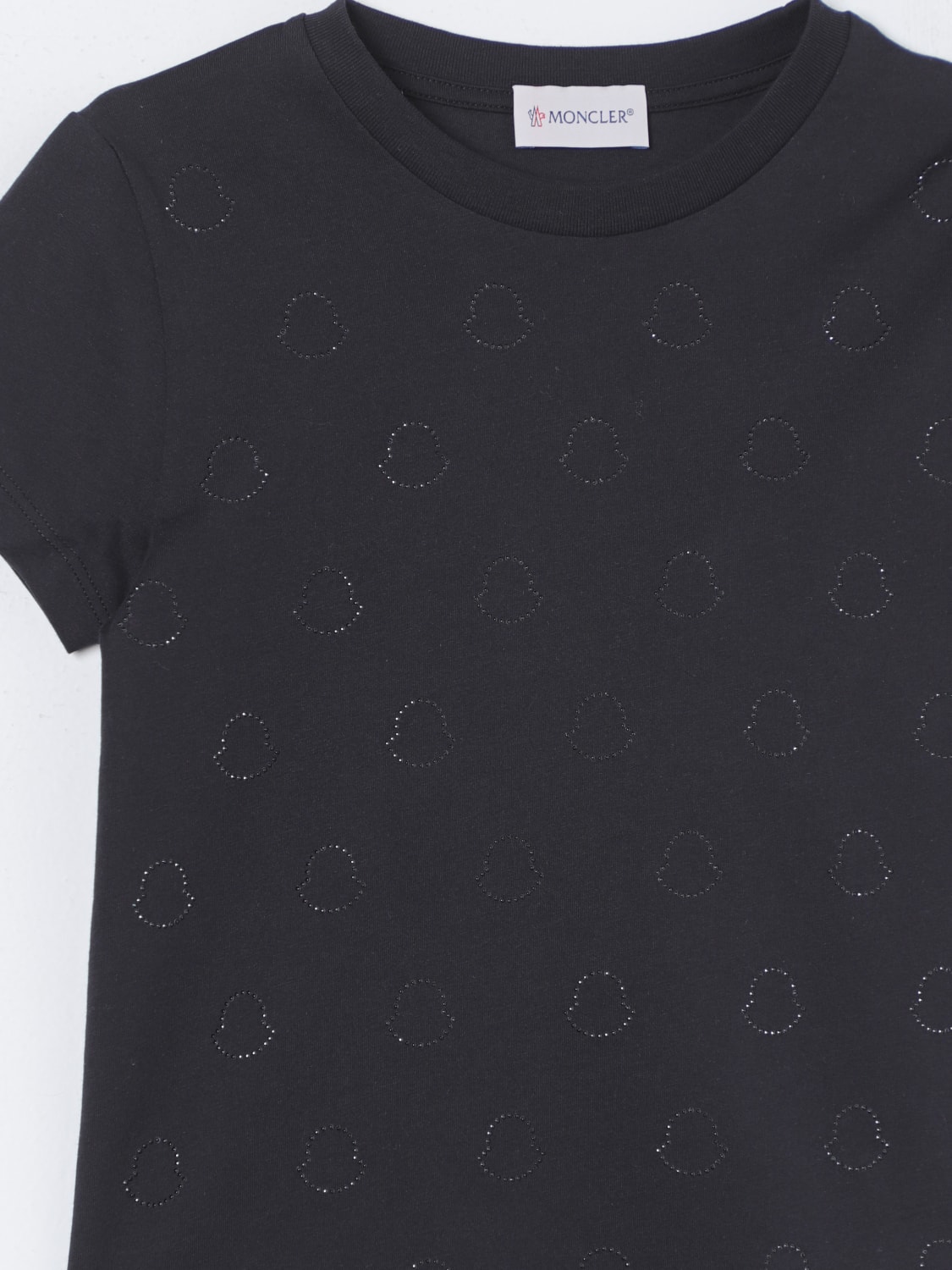 MONCLER T-SHIRT: T-shirt enfant Moncler, Noir - Img 3