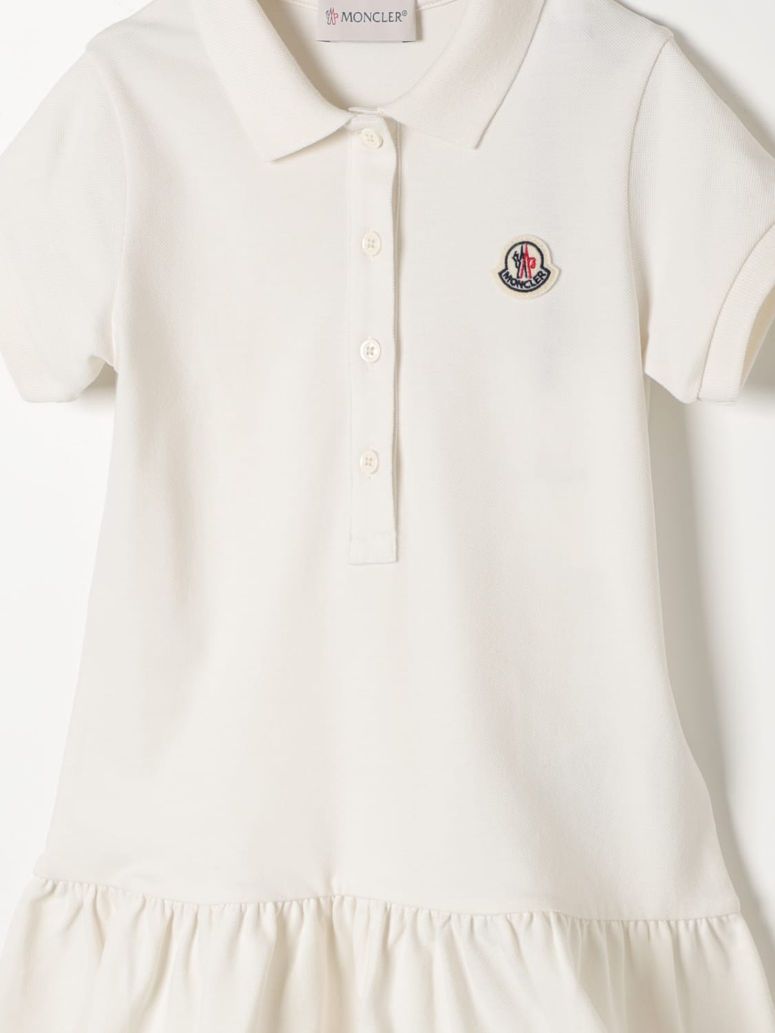 MONCLER DRESS: Dress kids Moncler, Beige - Img 3