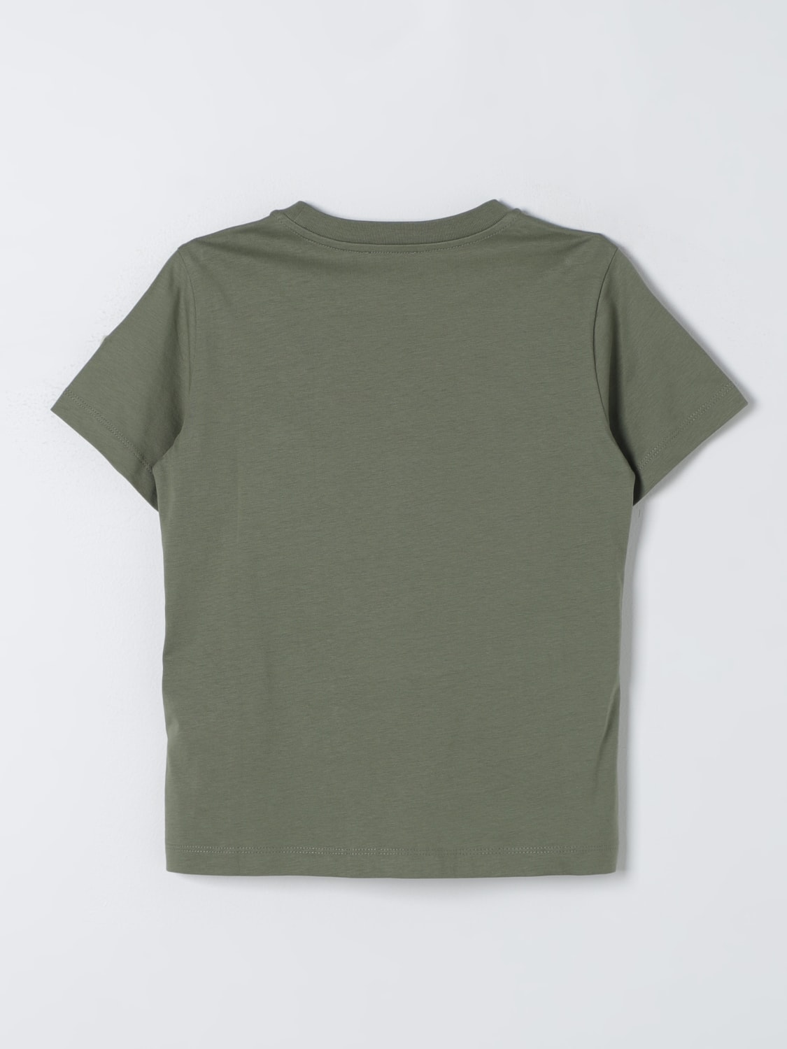 MONCLER T-SHIRT: T-shirt enfant Moncler, Vert Militaire - Img 2