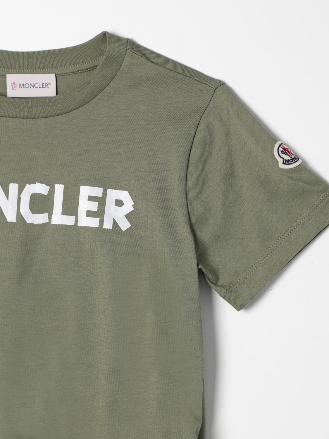 MONCLER T-SHIRT: T-shirt kinder Moncler, Grün - Img 3