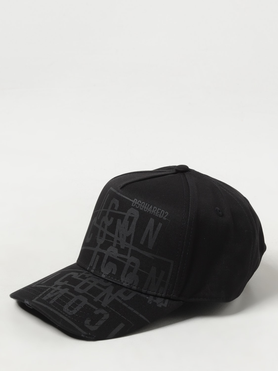 DSQUARED2: Hat men - Black 1 | Dsquared2 hat BCM078905C00001 online at ...