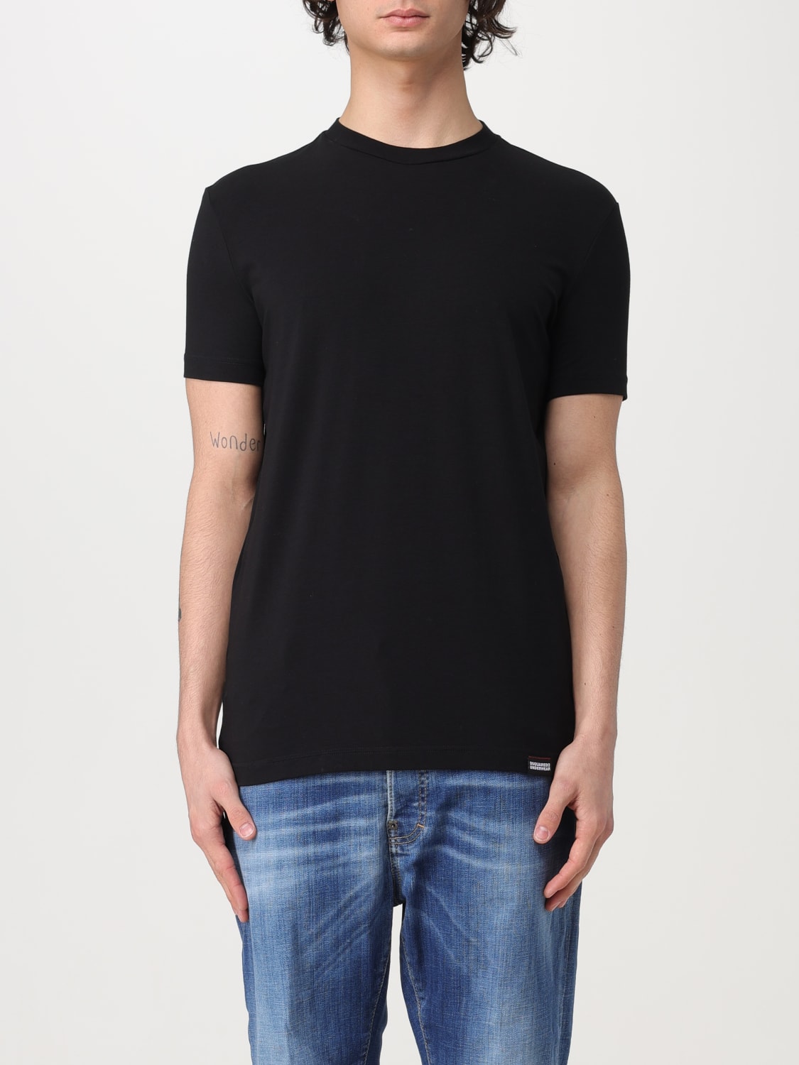 DSQUARED2 UNDERWEAR T-SHIRT: T-shirt homme Dsquared2 Underwear, Noir - Img 1