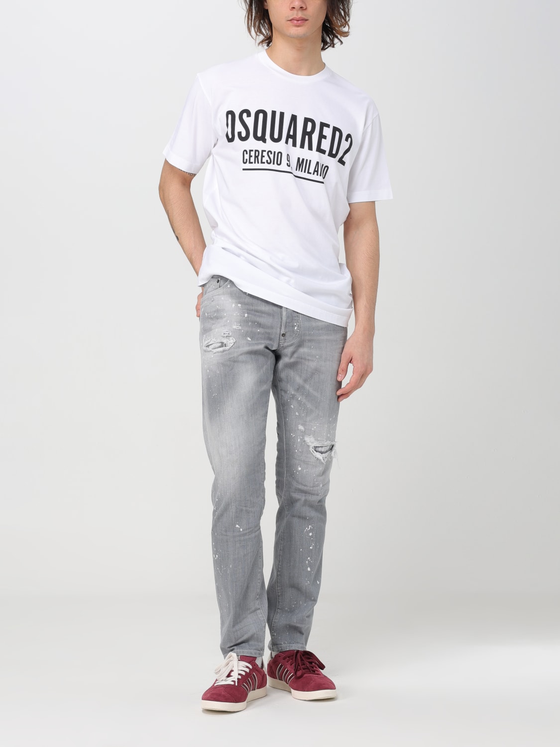 DSQUARED2 T-SHIRT: T-shirt men Dsquared2, White - Img 2