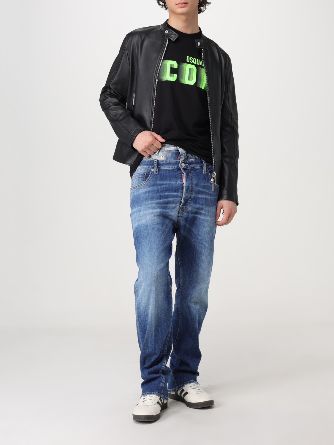 DSQUARED2 T-SHIRT: T-shirt Dsquared2 in cotone, Nero - Img 2