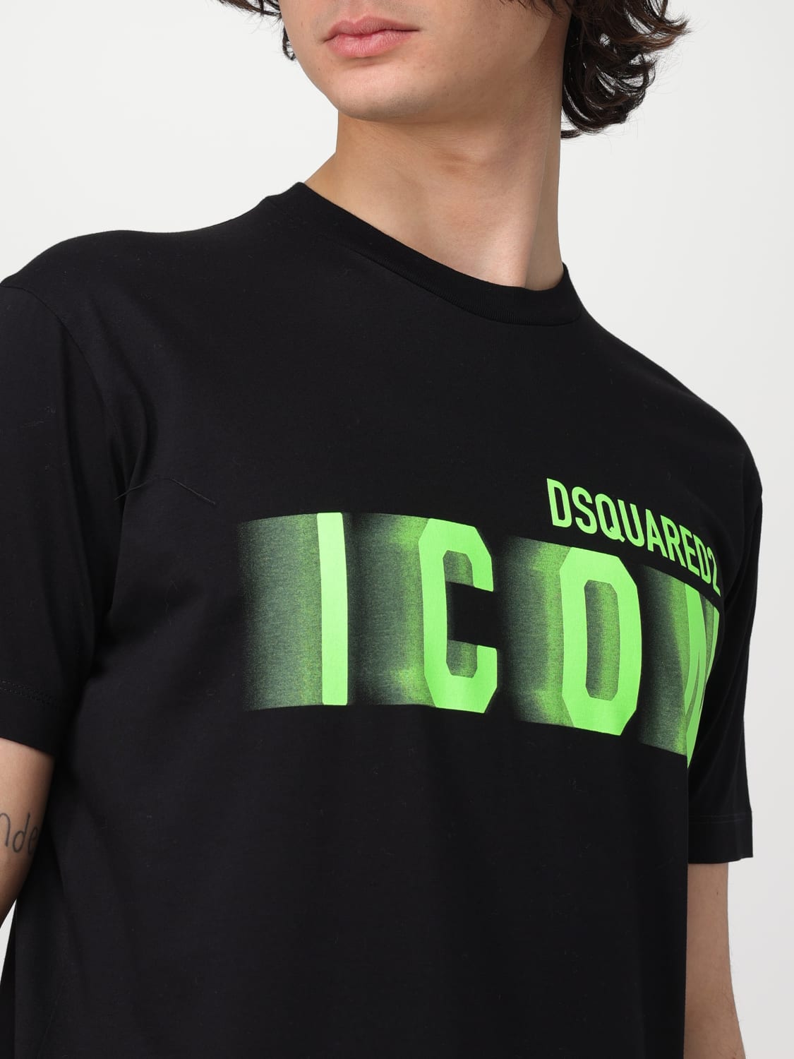 DSQUARED2 T-SHIRT: T-shirt Dsquared2 in cotone, Nero - Img 4