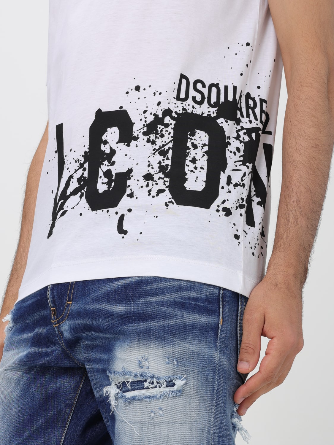 DSQUARED2 T-SHIRT: T-shirt men Dsquared2, White - Img 4