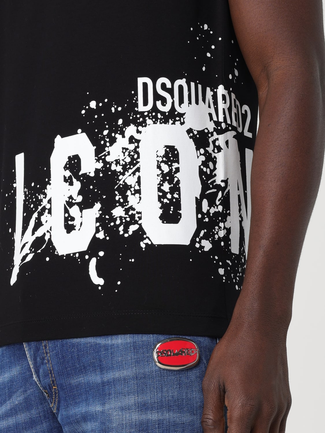 DSQUARED2 T-SHIRT: T-shirt men Dsquared2, Black - Img 4