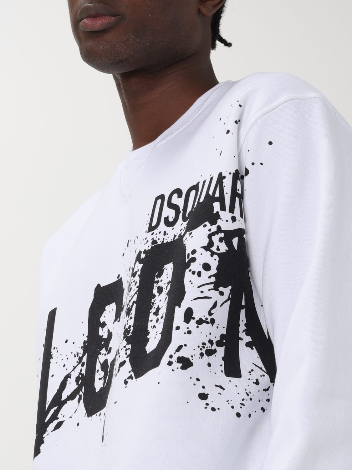 DSQUARED2 스웨트셔츠: 스웨트셔츠 남성 Dsquared2, 화이트 - Img 4