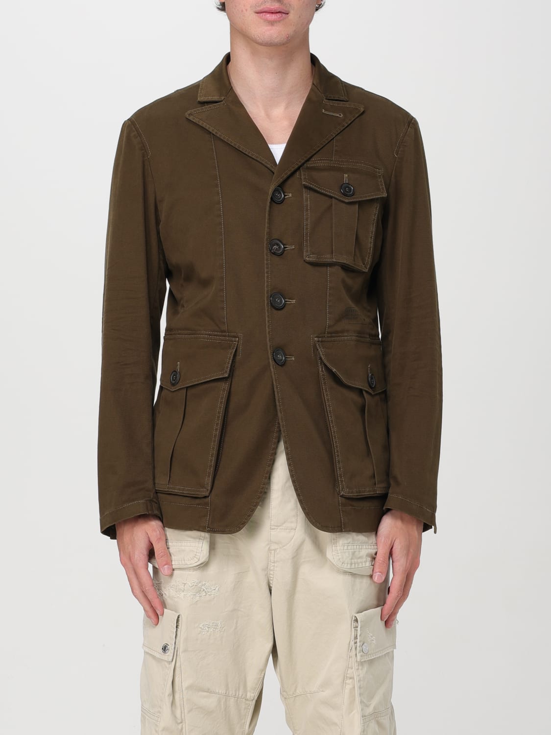 DSQUARED2 BLAZER: Blazer men Dsquared2, Military - Img 1