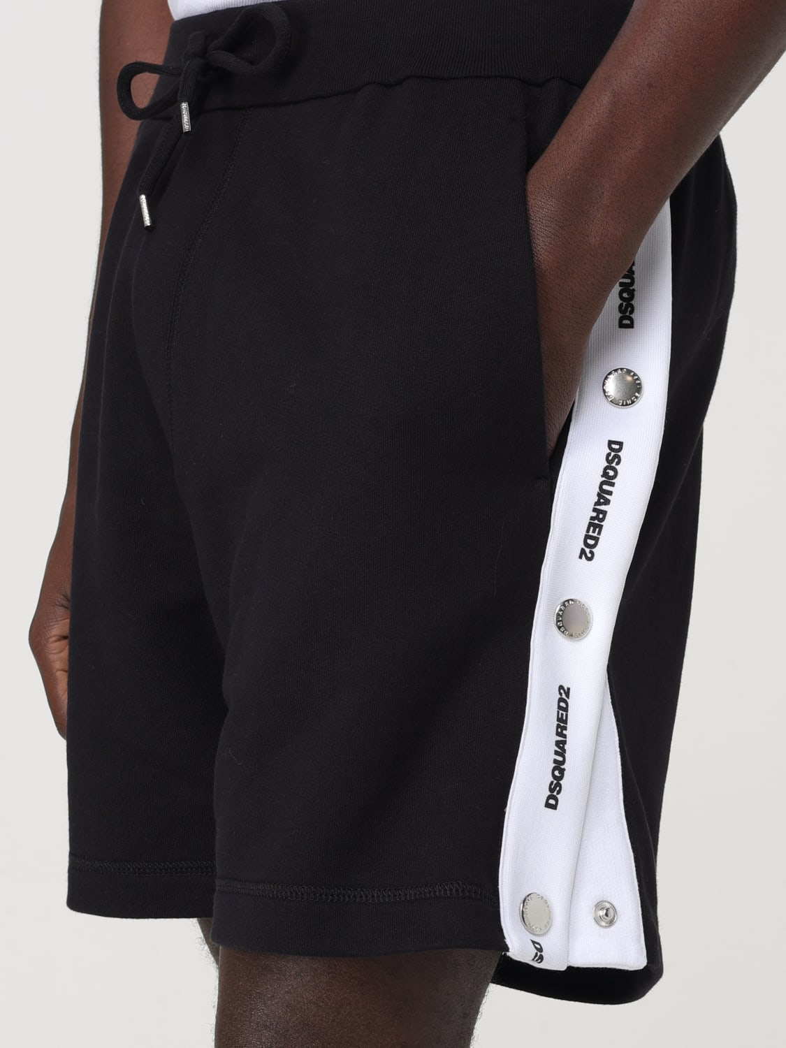 DSQUARED2 SHORTS: Short men Dsquared2, Black - Img 4