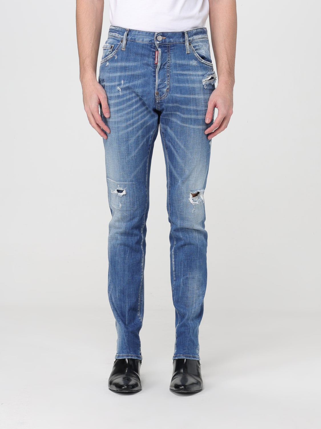 Giglio Jeans Dsquared2 in denim distressed