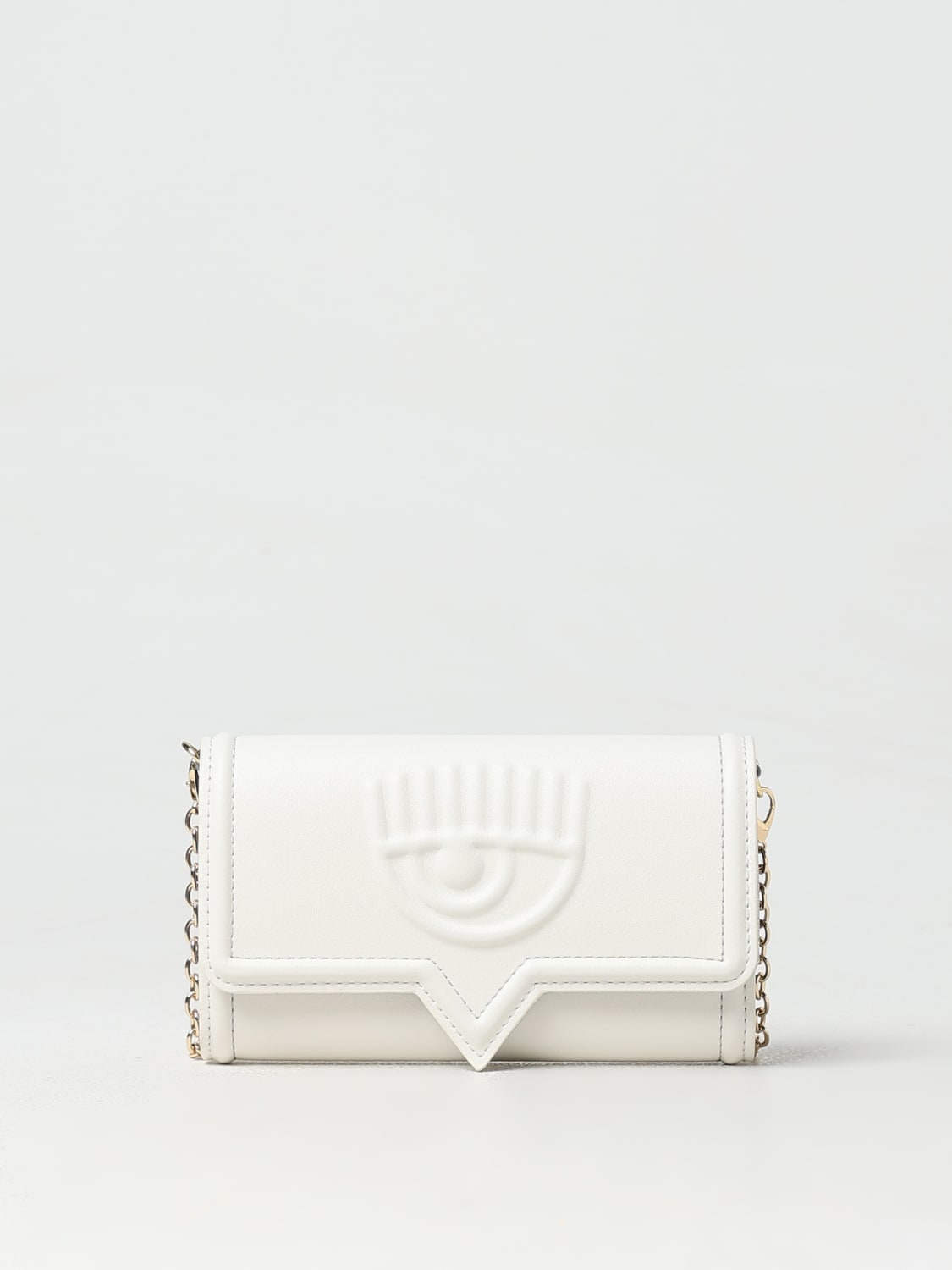 CHIARA FERRAGNI MINI BAG: Shoulder bag woman Chiara Ferragni, White - Img 1