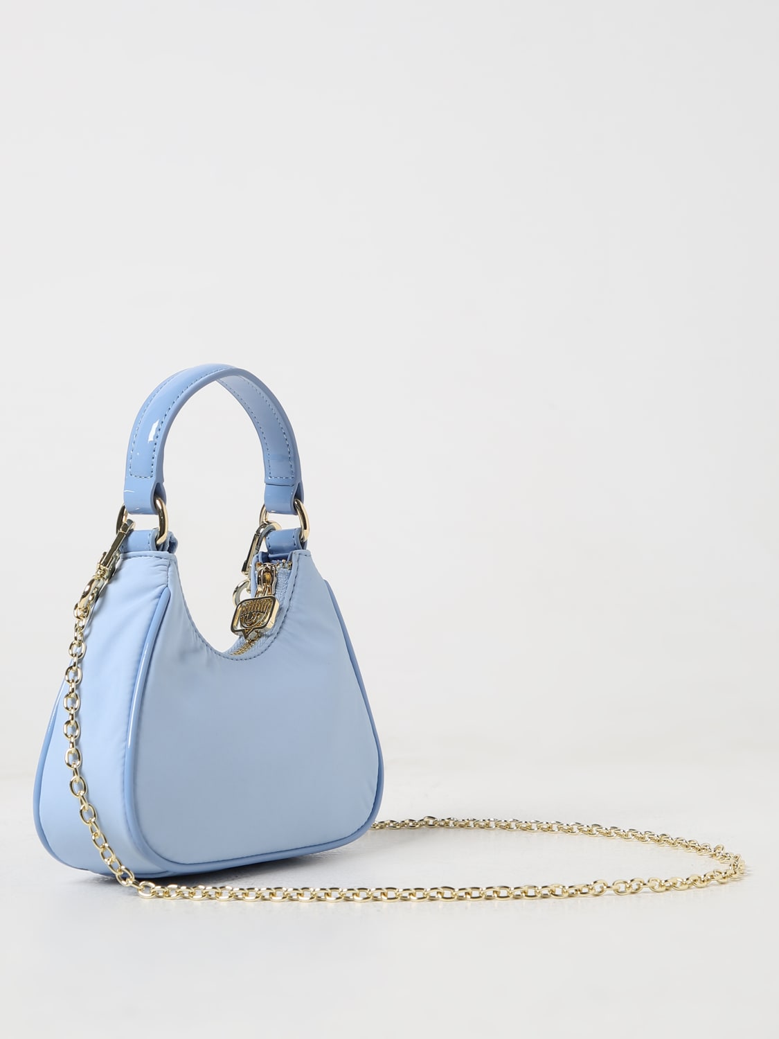 CHIARA FERRAGNI MINI BAG: Shoulder bag woman Chiara Ferragni, Blue - Img 2