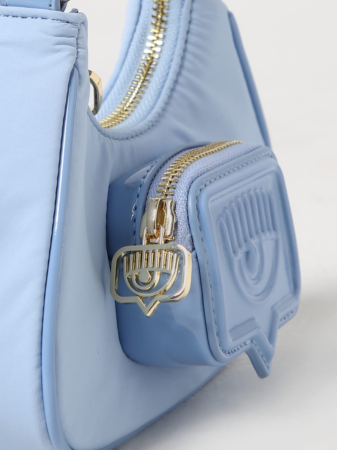 CHIARA FERRAGNI MINI BAG: Shoulder bag woman Chiara Ferragni, Blue - Img 3