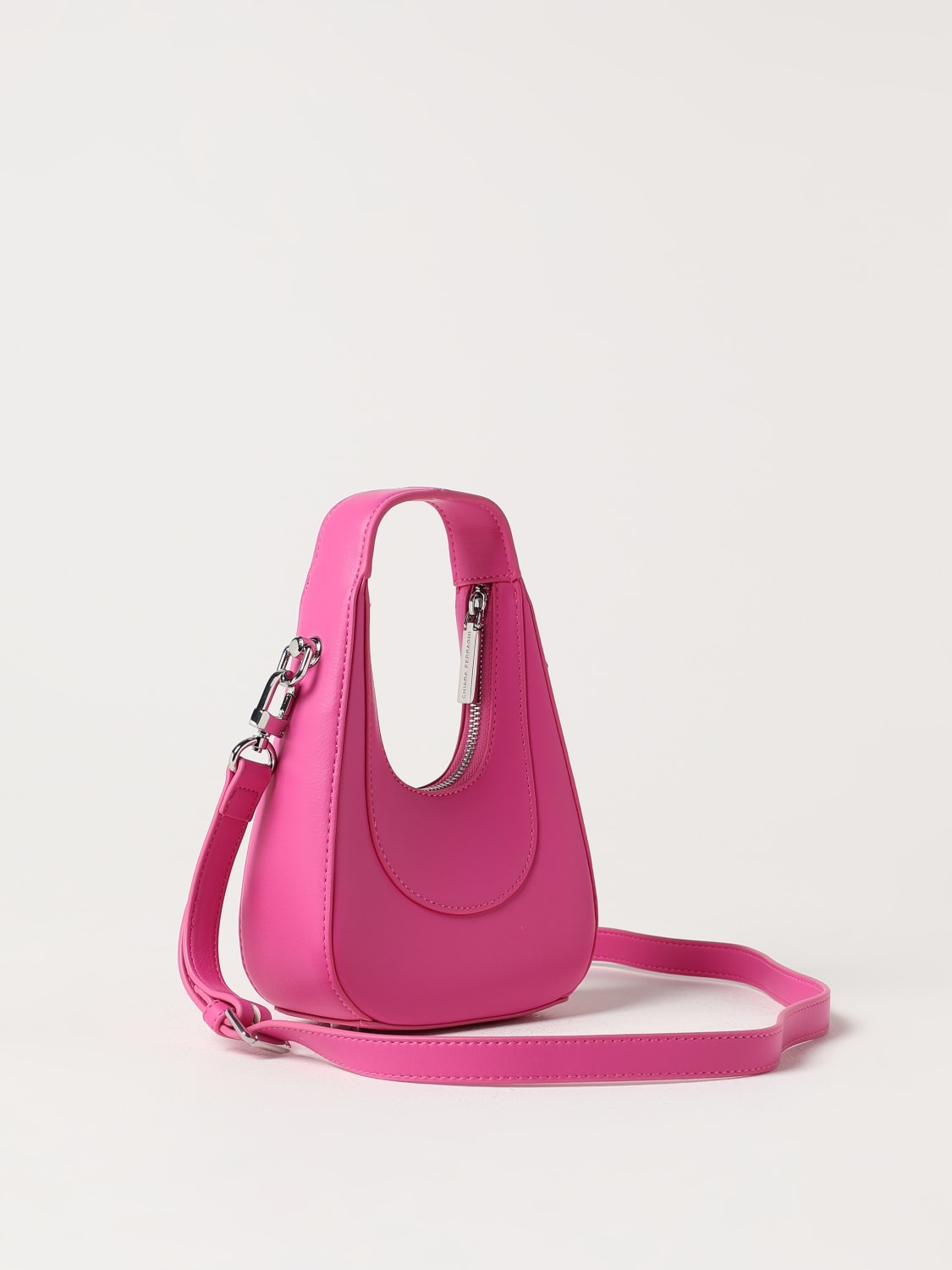 CHIARA FERRAGNI BORSA A MANO: Borsa Caia Chiara Ferragni in pelle sintetica , Fuxia - Img 2