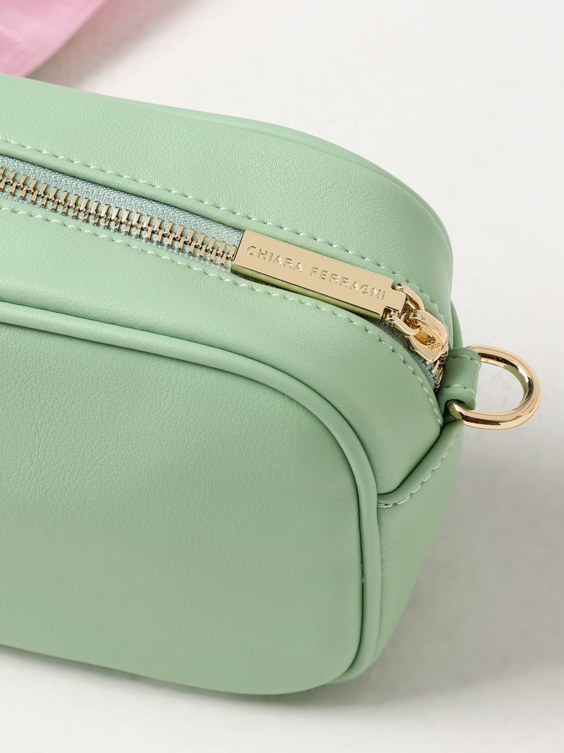 CHIARA FERRAGNI MINI BAG: Shoulder bag woman Chiara Ferragni, Green - Img 3