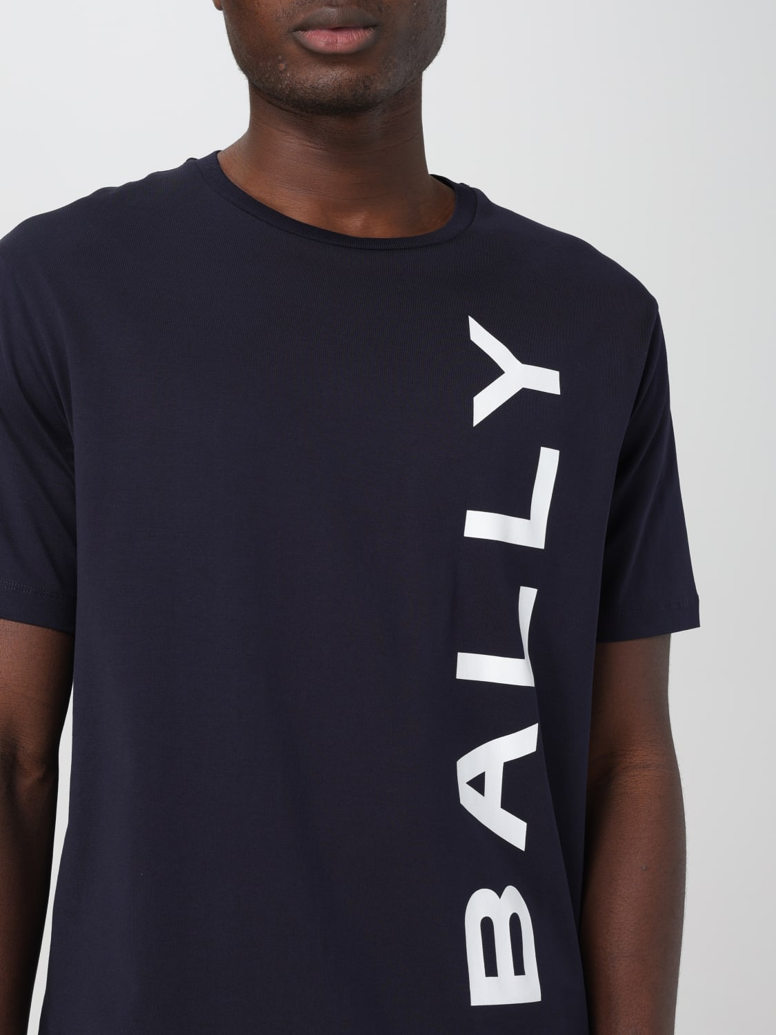 BALLY｜SHORT-SLEEVED ROUND NECK T-SHIRTS (MJE05CCO018-U5 BALLY: T-shirt men - Blue | Bally t-shirt MJE05CCO018 online