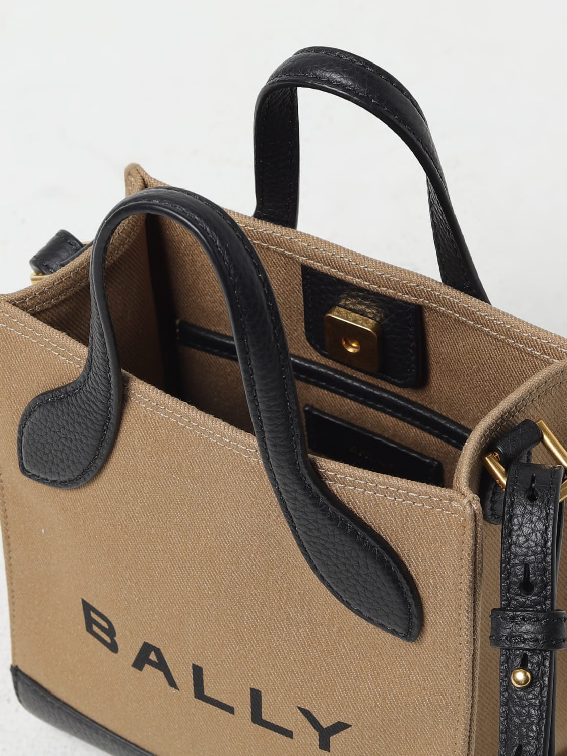 BALLY: Shoulder bag woman - Beige | Bally mini bag WAM03ECV034 online ...