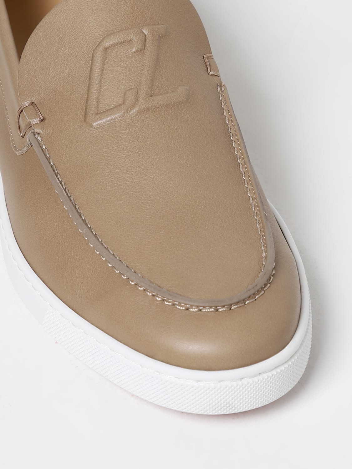 CHRISTIAN LOUBOUTIN LOAFERS: Shoes men Christian Louboutin, Beige - Img 4