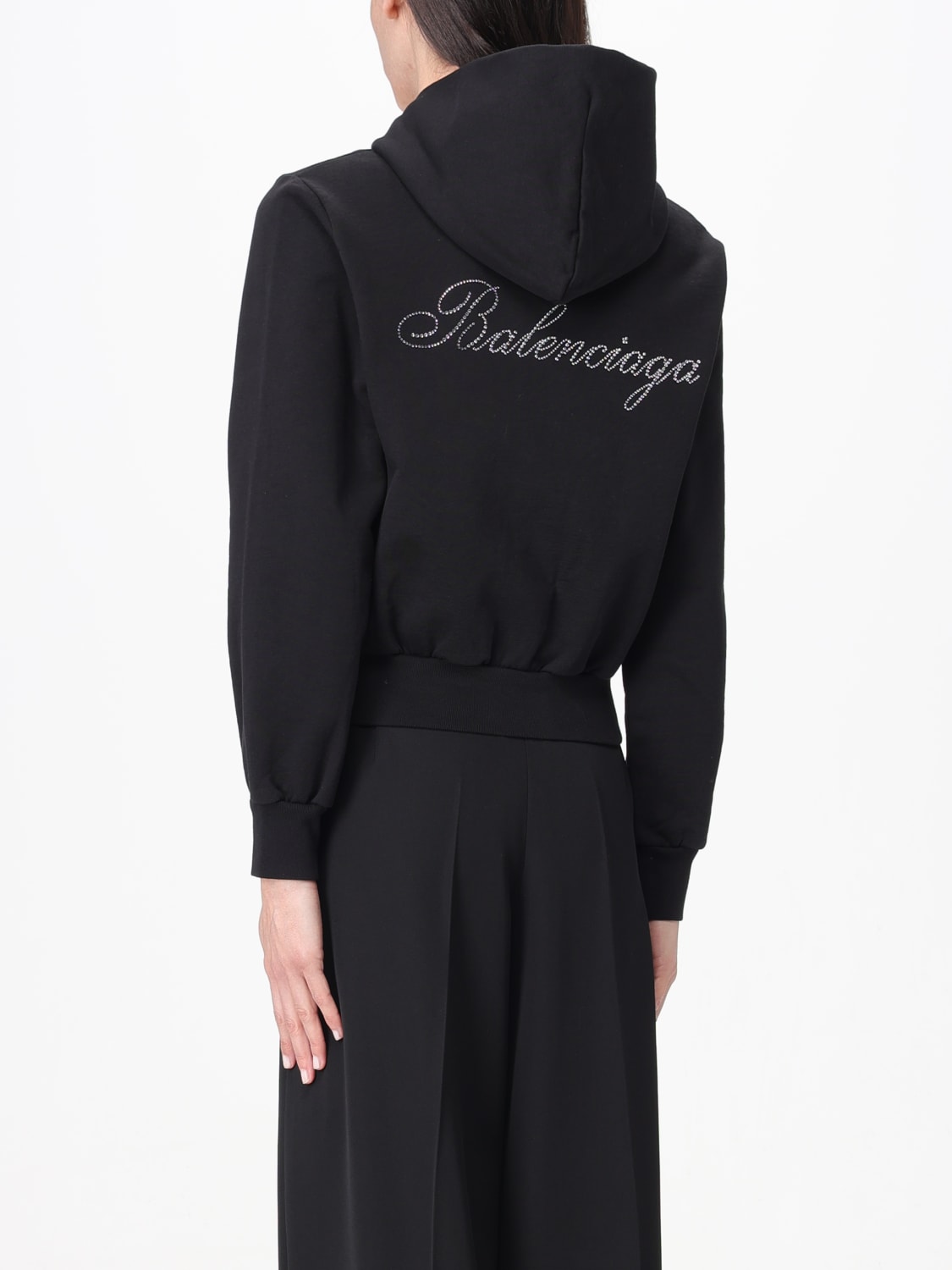 BALENCIAGA SWEATSHIRT: Sweatshirt woman Balenciaga, Black - Img 3