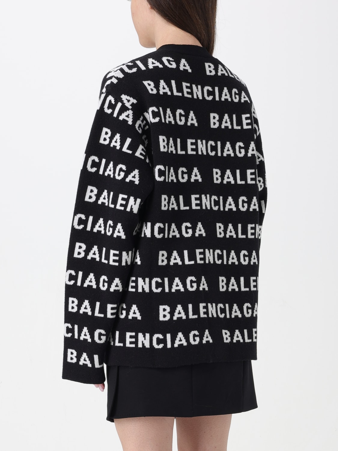 BALENCIAGA CARDIGAN: Sweater woman Balenciaga, Black - Img 3