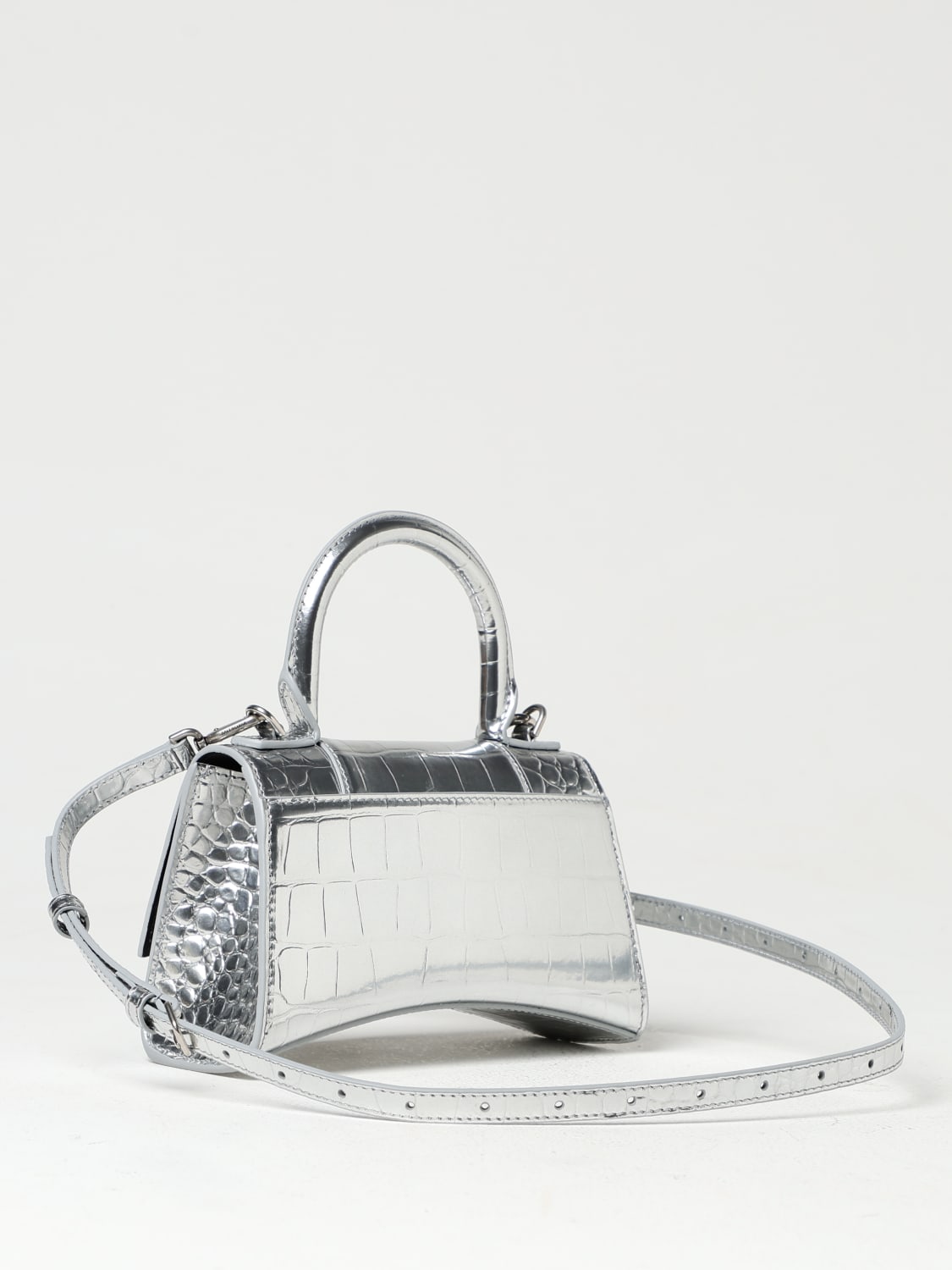 BALENCIAGA MINI BAG: Shoulder bag woman Balenciaga, Silver - Img 3