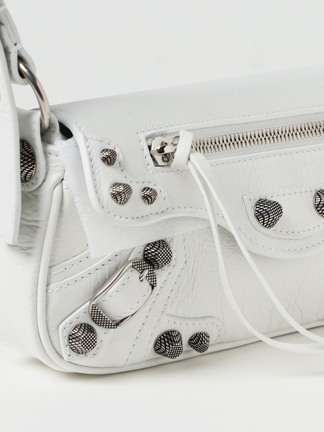 BALENCIAGA MINI BAG: Shoulder bag woman Balenciaga, White - Img 4