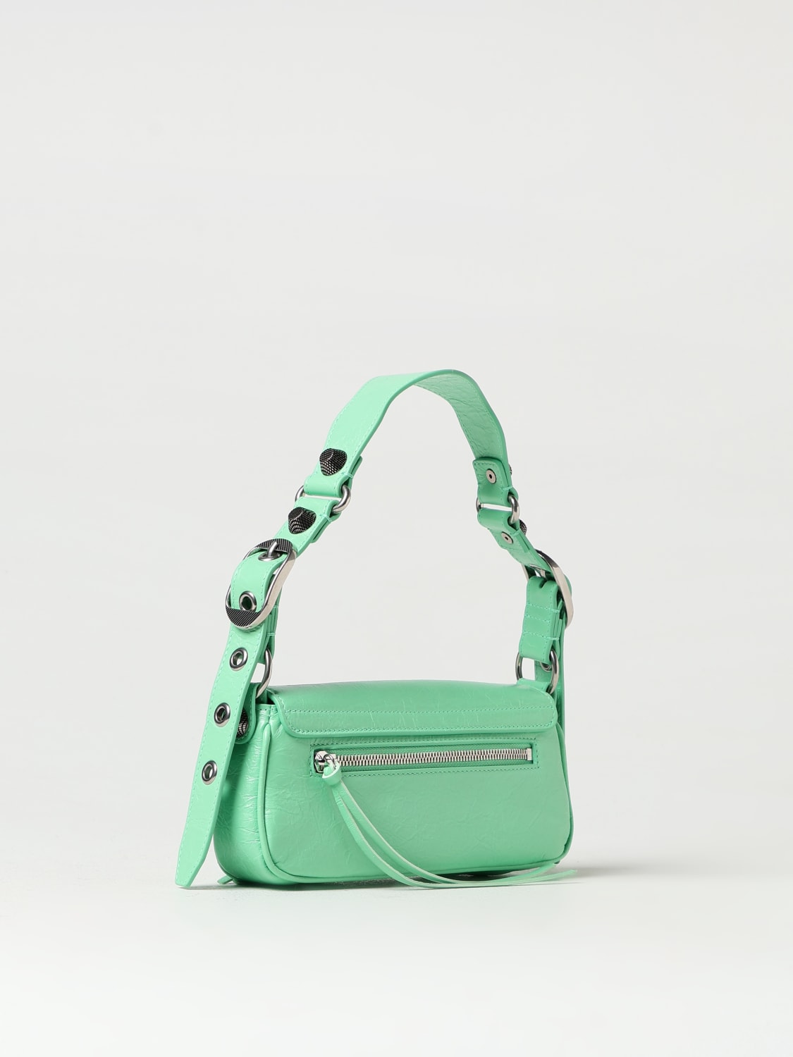 BALENCIAGA MINI BAG: Shoulder bag woman Balenciaga, Green - Img 3