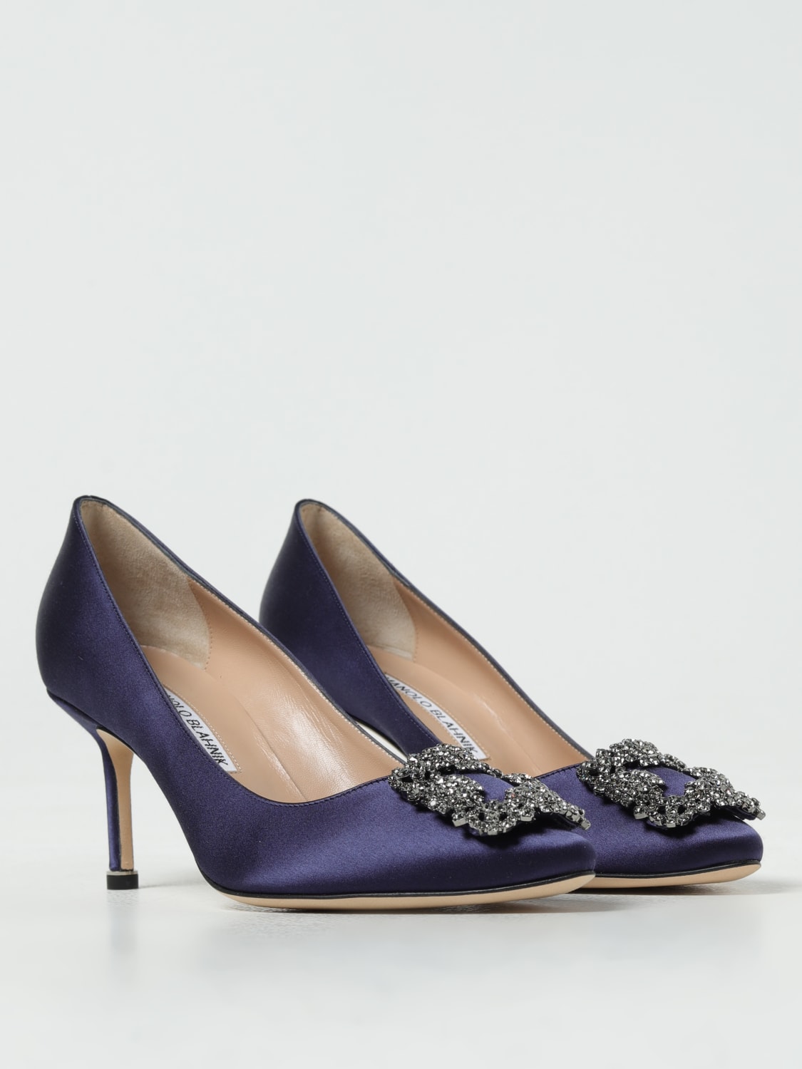 MANOLO BLAHNIK ZAPATO DE SALÓN: Zapatos mujer Manolo Blahnik, Azul Oscuro - Img 2