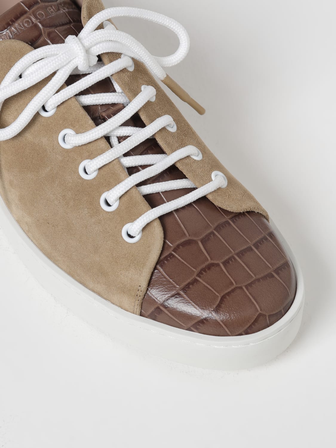 MANOLO BLAHNIK SNEAKERS: Sneakers herren Manolo Blahnik, Sand - Img 4