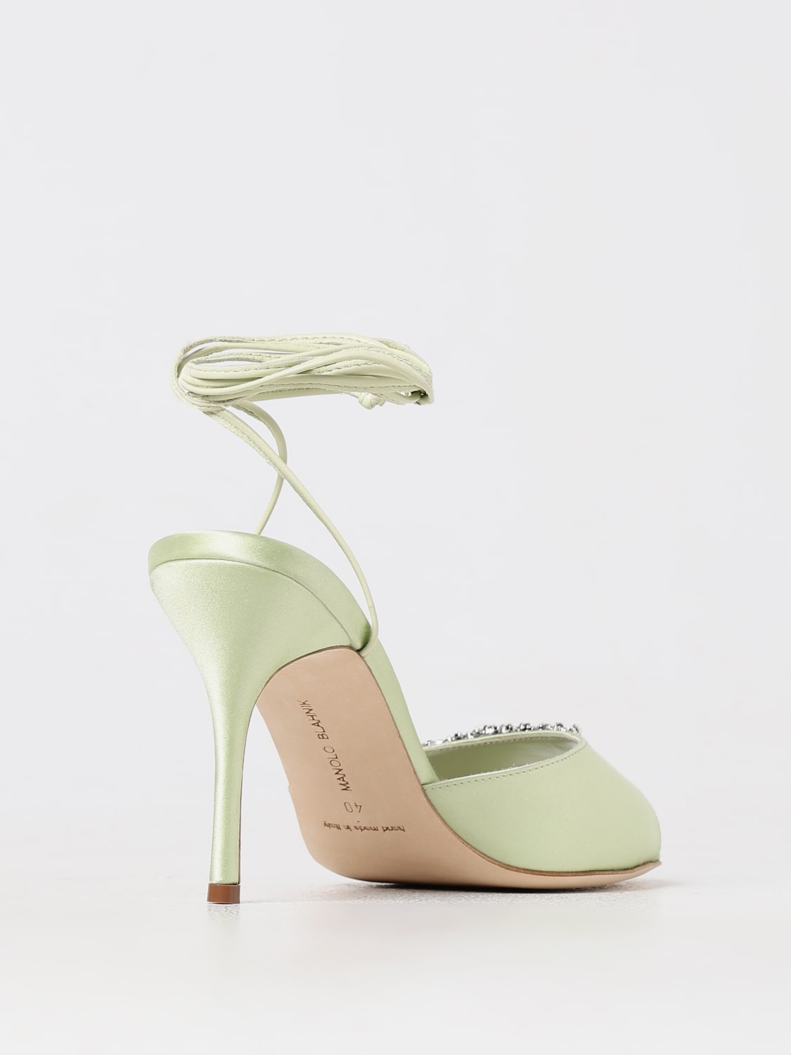 MANOLO BLAHNIK HEELED SANDALS: Shoes woman Manolo Blahnik, Mint - Img 2