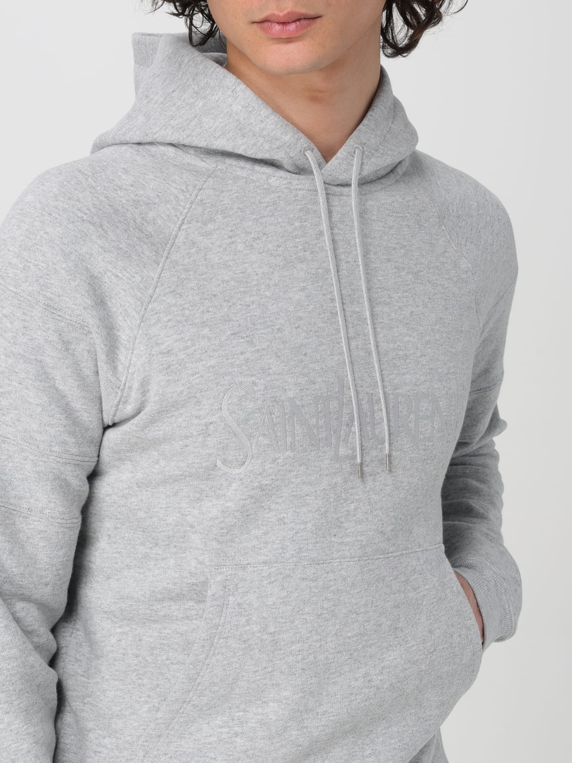 SAINT LAURENT SWEATSHIRT: Sweatshirt men Saint Laurent, Charcoal - Img 5