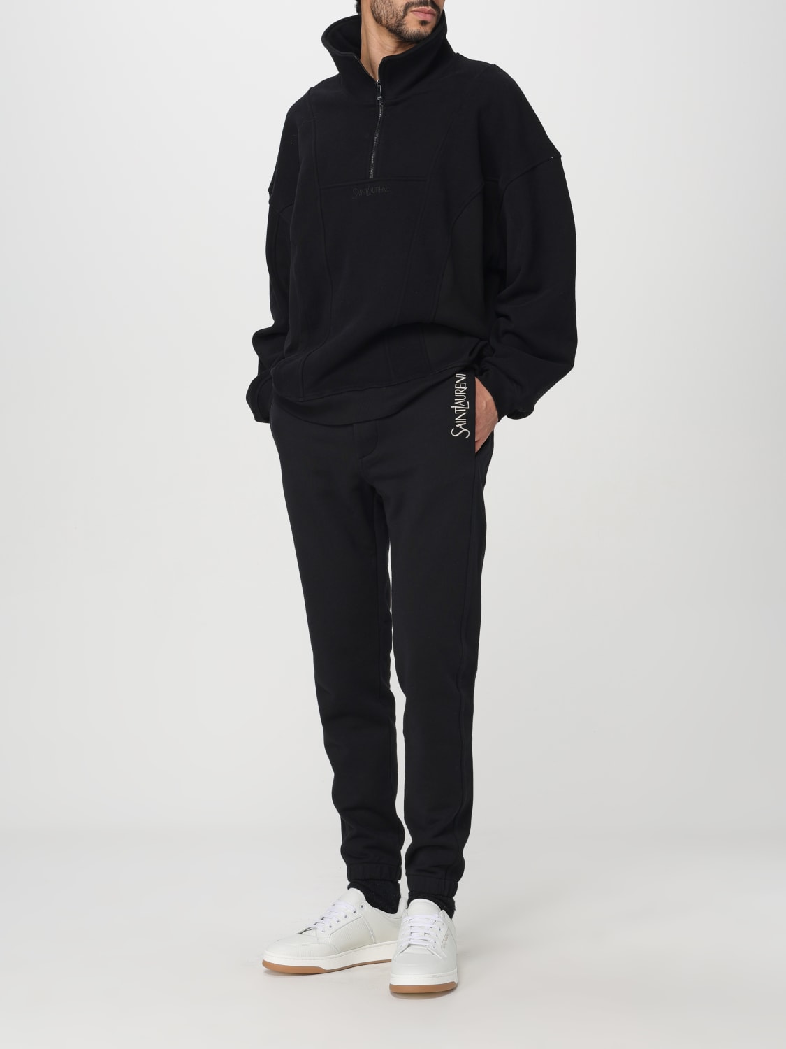 SAINT LAURENT PANTS: Pants men Saint Laurent, Black - Img 2