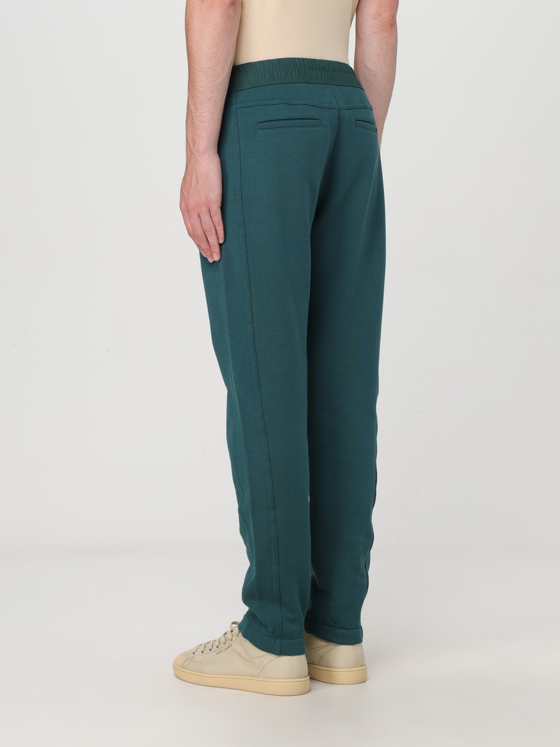 SAINT LAURENT PANTS: Pants men Saint Laurent, Green - Img 3