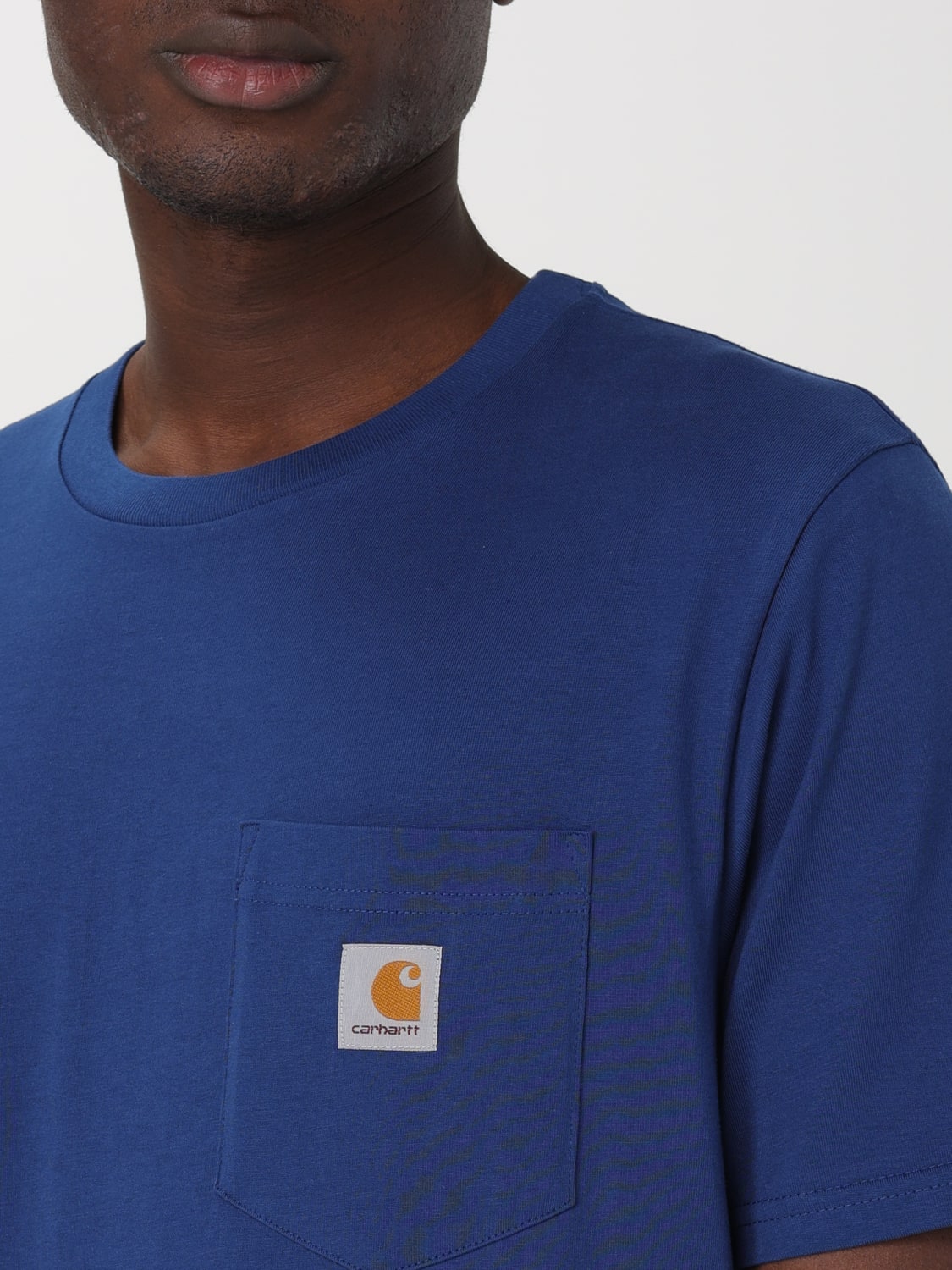 CARHARTT WIP T-SHIRT: T-shirt men Carhartt Wip, Blue - Img 4