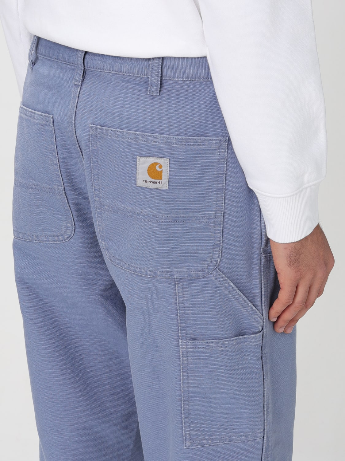 CARHARTT WIP PANTS: Pants men Carhartt Wip, Gnawed Blue - Img 4