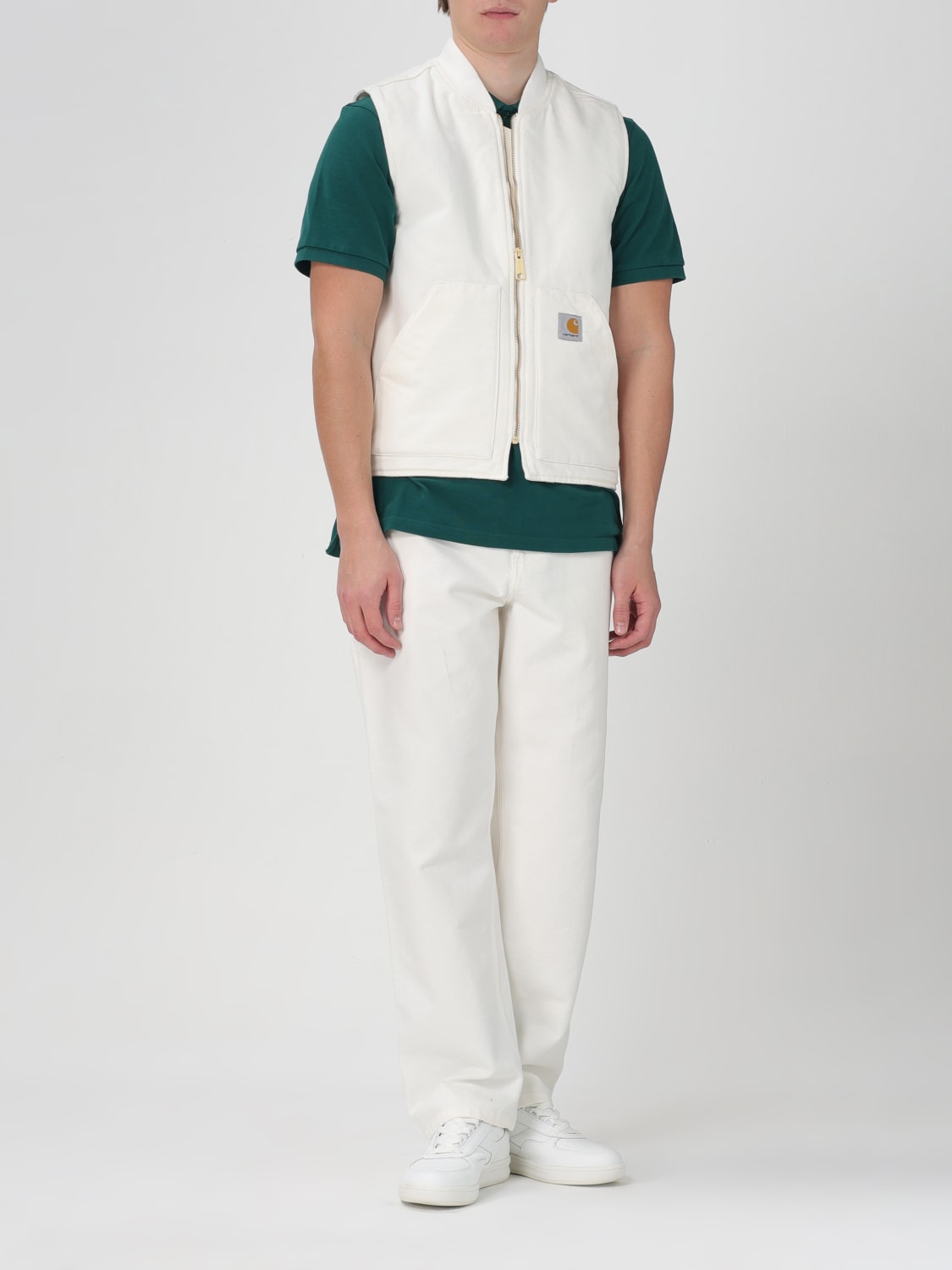 CARHARTT WIP PANTS: Pants men Carhartt Wip, Yellow Cream - Img 2