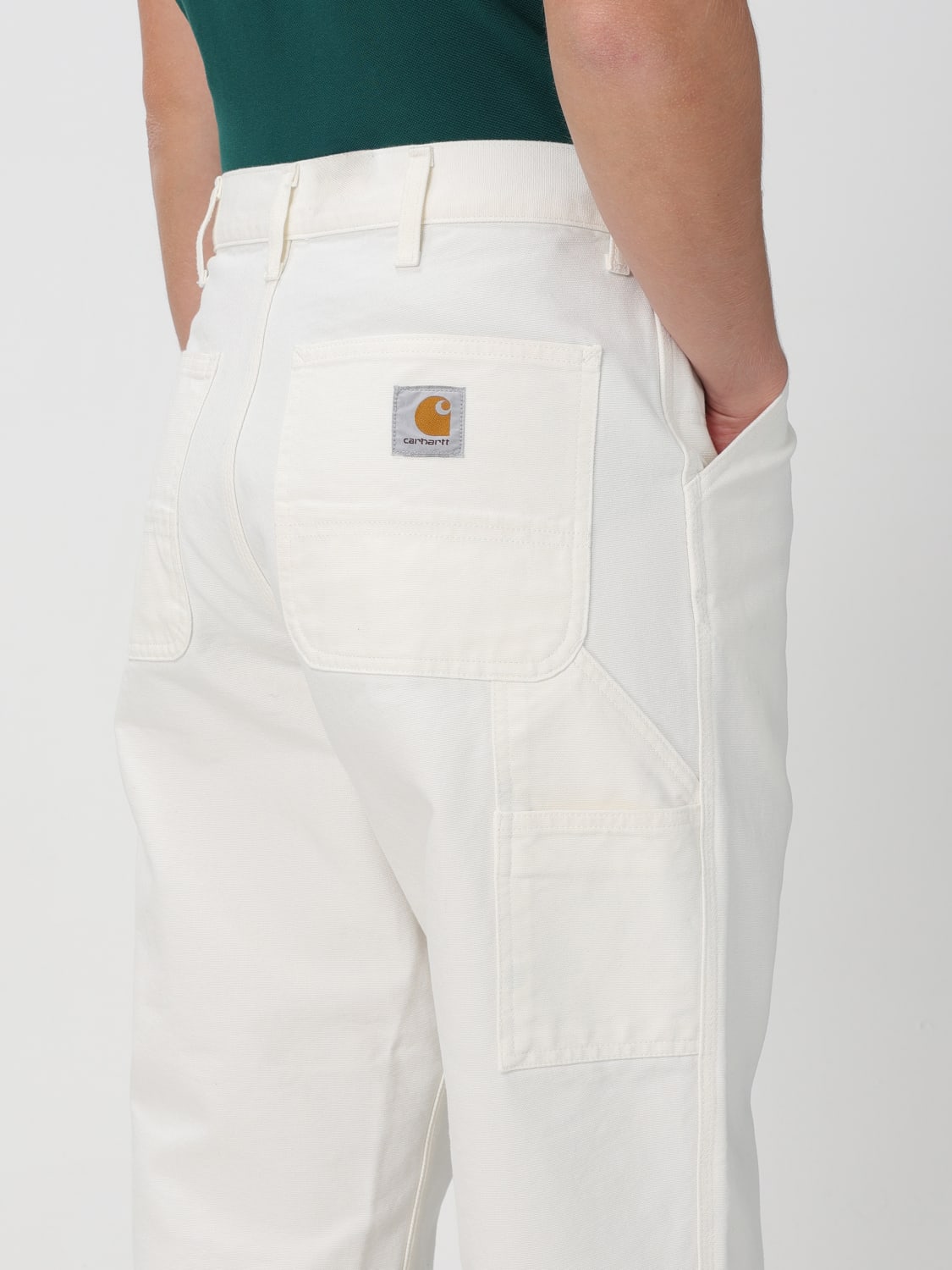 CARHARTT WIP PANTS: Pants men Carhartt Wip, Yellow Cream - Img 4
