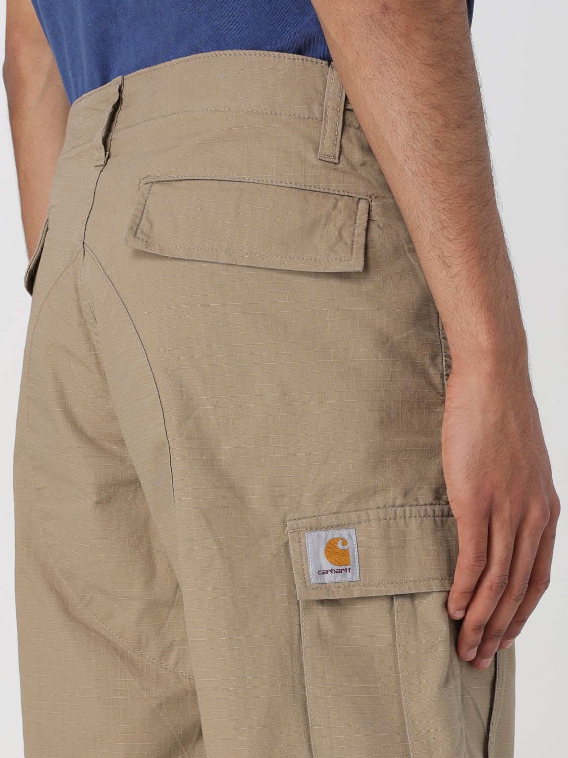 CARHARTT WIP ショートパンツ: ショートパンツ メンズ Carhartt Wip, ベージュ - Img 4