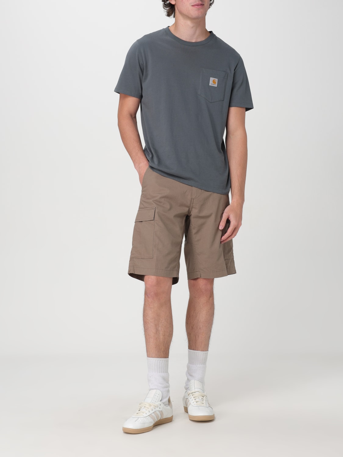 CARHARTT WIP SHORT: Short homme Carhartt Wip, Tabac - Img 2