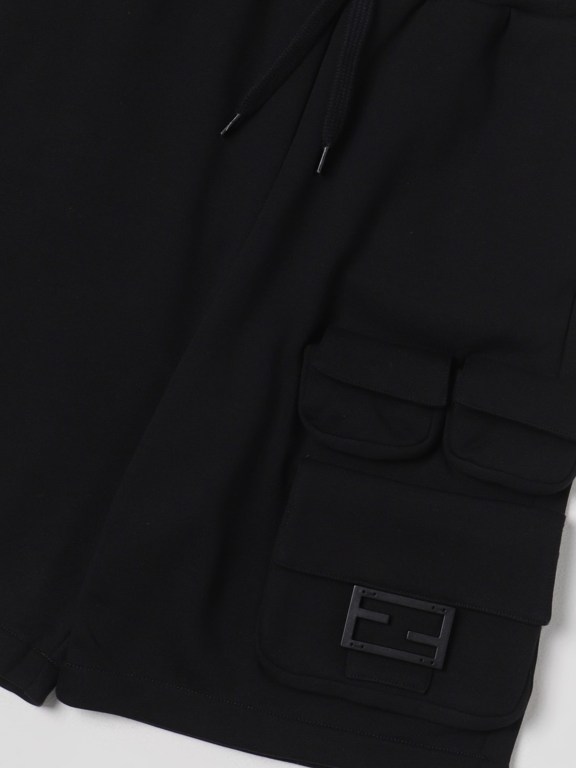 FENDI SHORTS: Shorts kinder Fendi Kids, Schwarz - Img 3