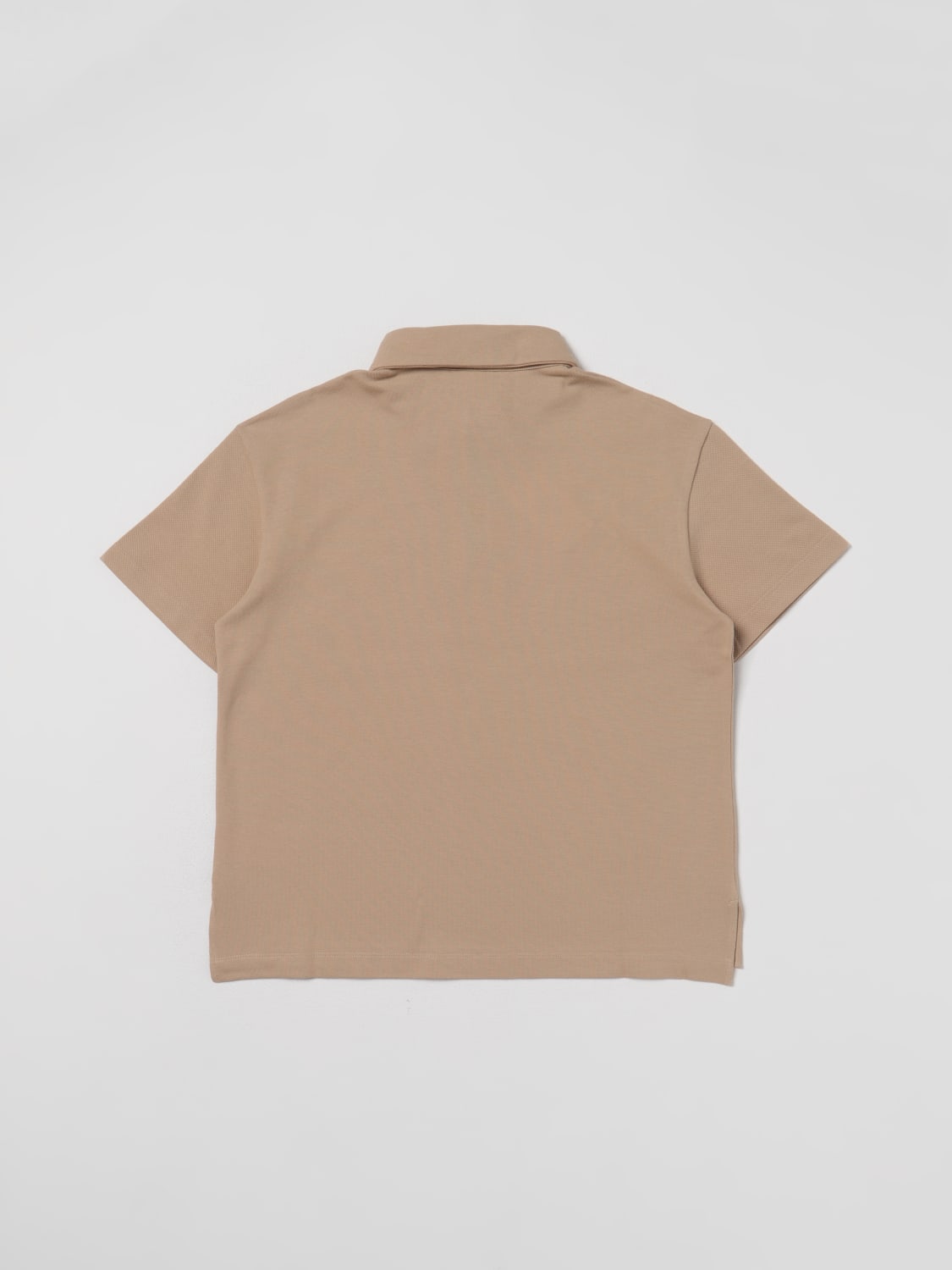 FENDI POLO SHIRT: Polo shirt kids Fendi Kids, Beige - Img 2